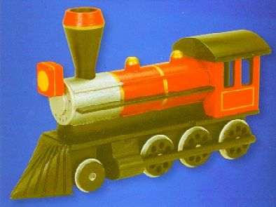 Darice Civil War Steam Engine Wooden Model Kit (7.4x4.4) Premium Wooden Construction Kit #919303