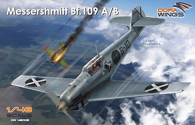 Dora Messerschmitt Bf109A/B Legion Condor Aircraft Plastic Model Airplane Kit 1/48 Scale #48009