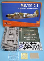 Dora Bloch MB151 Foreign Service Fighter Plastic Model Airplane Kit 1/48 Scale #48039