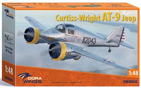 Dora Curtiss Wright AT9 Jeep Advanced Trainer Plane Plastic Model Airplane Kit 1/48 Scale #48043