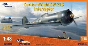 Dora Curtiss Wright CW21B Interceptor Aircraft Plastic Model Airplane Kit 1/48 Scale #48046