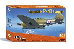 Dora Republic P43 Lancer Aircraft Plastic Model Airplane Kit 1/72 Scale #72027