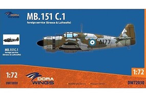 Dora 1/72 Dora Wings Bloch MB.151 C1 Foreign service (Greece & Luftwaffe)