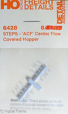 Detail-Assoc HO Steps ACF Center Flow Covered Hopper (8)