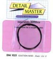 Detail-Master 2ft. Ignition Wire Black Plastic Model Vehicle Accessory Kit 1/24-1/25 Scale #1021
