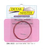Detail-Master 2ft. Ignition Wire Red Plastic Model Vehicle Accessory Kit 1/24-1/25 Scale #1025