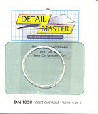 Detail-Master 2ft Race Car Ignition Wire White Plastic Model Vehicle Accessory Kit 1/24-1/25 Scale #1058
