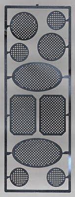 Detail-Master Speaker Grilles #1 (5 Sets) Plastic Model Vehicle Accessory Kit 1/24 Scale #2010