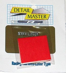 Detail-Master Racing Harness Lever Type (Red) Plastic Model Vehicle Accessory Kit 1/24 Scale #2260red