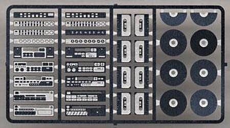 Detail-Master Radio Faces Plastic Model Vehicle Accessory Kit 1/24-1/25 Scale #2530