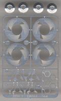 Detail-Master Billet Wheel Eagle Etch w/Hubs(D) Plastic Model Vehicle Accessory Kit 1/24-1/25 Scale #2651 Detail-Master Billet Wheel Eagle Etch w/Hubs(D) Plastic Model Vehicle Accessory Kit 1/24-1/25 Scale #2651