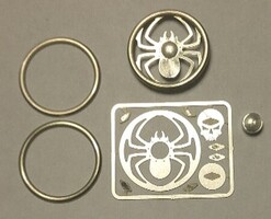 Detail-Master Spyder Billet Steering Wheel Kit Plastic Model Vehicle Accessory 1/24-1/25 Scale #3126 Detail-Master Spyder Billet Steering Wheel Kit Plastic Model Vehicle Accessory 1/24-1/25 Scale #3126
