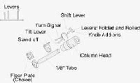 Detail-Master Steering Column Kit Plastic Model Vehicle Accessory Kit 1/24-1/25 Scale #3222