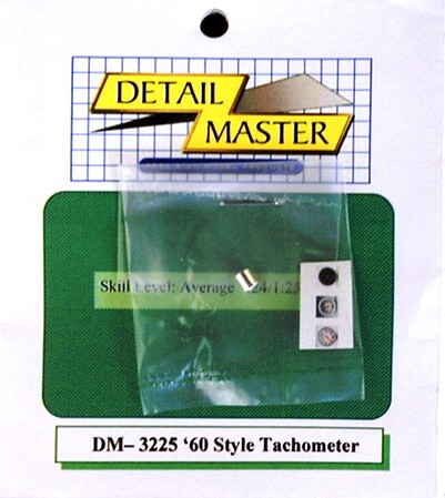 Detail-Master 1960S Traditional Tach Plastic Model Vehicle Accessory Kit 1/24-1/25 Scale #3225