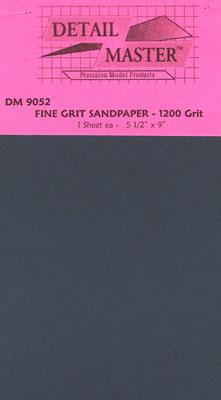 Detail-Master Polishing Sand Paper 1200 Grit Plastic Model Vehicle Accessory #9052