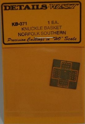Details-West Knuckle Basket for Norfolk Southern Locos (Photo-Etch) HO Scale Miscellaneous Train Part #371