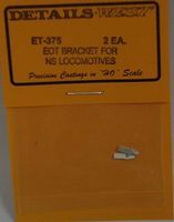 EOT Bracket for NS Locomotive (2) HO Scale Miscellaneous Train Part #375