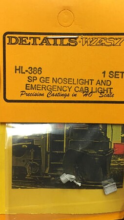 Details-West HO SP GE Noselight & Emergency Cab Light