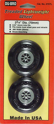 Du-bro Treaded Lite Wheels,2-3/4