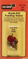 Du-bro Kwik Fill Fueling Valve Gas Du-bro Kwik Fill Fueling Valve Gas