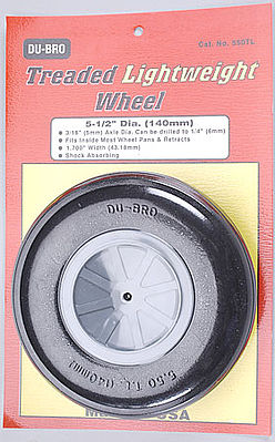 Du-bro Treaded Lite Wheel (1), 5-1/2