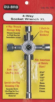 Du-bro 4-Way Socket Wrench XL