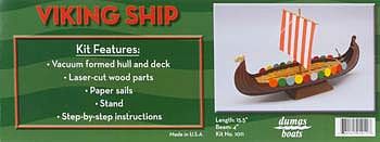 Dumas Viking Ship Wooden Boat Model Kit #1011