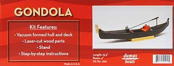 Dumas Gondola Wooden Boat Model Kit #1012