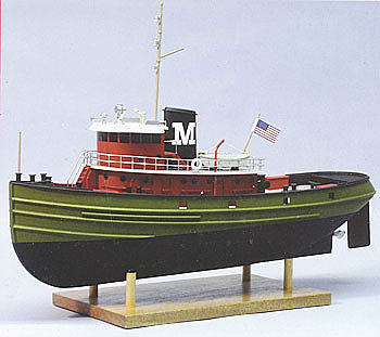 Dumas Carol Moran Harbor Tug 17-3/4 RC Wooden Scale Powered Boat Kit #1250