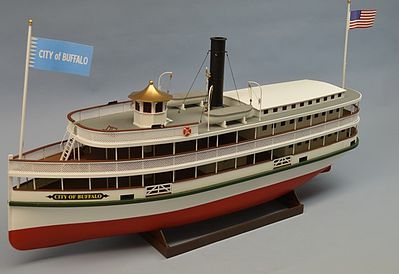 Dumas City Of Buffalo Ferry 33 RC Wooden Scale Powered Boat Kit #1270