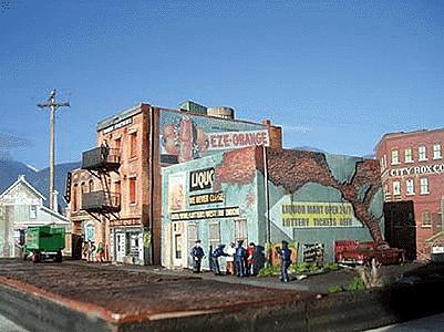 Downtown-Deco Addams Ave. Part Five Kit HO Scale Model Railroad Building #1027