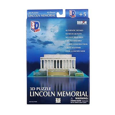 Daron Lincoln Memorial 3D 42pcs 3D Jigsaw Puzzle #104h