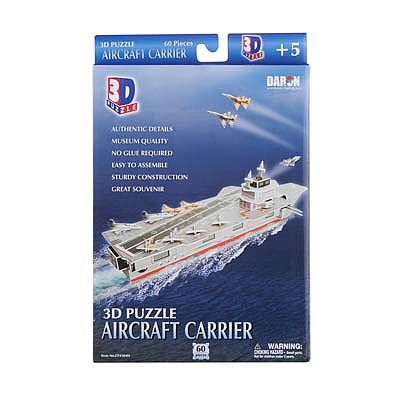 Daron Aircraft Carrier 3D 60pcs 3D Jigsaw Puzzle #4304h