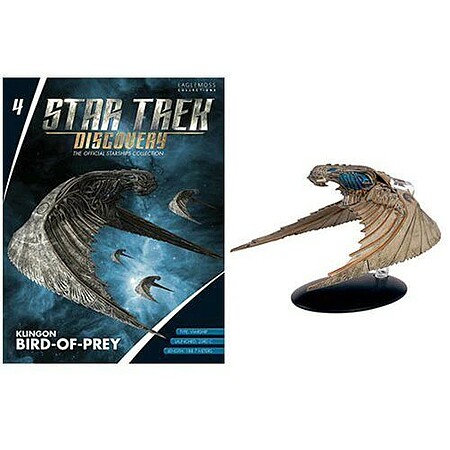 Eaglemoss Star Trek - Klingon Bird of Prey & Magazine Plastic Model Spacecraft #98527