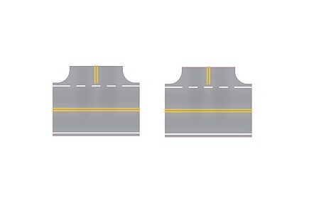 EasyStreets Aged Asphalt 3-way Intersection N Scale Model Railroad Roadway Accessory #3253070