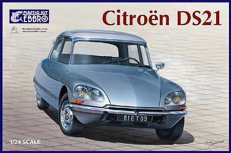 Ebbro Citroen DS21 4-Door Car w/Interior/Engine Details Plastic Model Car Kit 1/24 Scale #25009