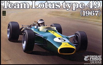 Ebbro 1/20 1967 Lotus Type 49 Team Lotus F1 Race Car