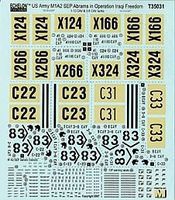 Echelon US 4th Inf Div M1A2 Abrams Pt2 Plastic Model Tank Decal 1/35 Scale #35031 Echelon US 4th Inf Div M1A2 Abrams Pt2 Plastic Model Tank Decal 1/35 Scale #35031