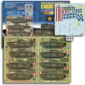 Echelon British Inf Mk IV Churchill Operation Jubilee Pt2 Plastic Model Tank Decal 1/35 #352016 Echelon British Inf Mk IV Churchill Operation Jubilee Pt2 Plastic Model Tank Decal 1/35 #352016