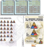 Echelon 1/35 US Armored Division WWII & Post War Patches Echelon 1/35 US Armored Division WWII & Post War Patches