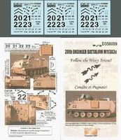 Echelon US 20th Engineer Battalion M113A3s OIF Plastic Model Military Decal 1/35 Scale #356089 Echelon US 20th Engineer Battalion M113A3s OIF Plastic Model Military Decal 1/35 Scale #356089