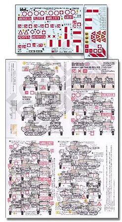 Echelon British Vickers Mk VI A/B Light Tank Middle East Plastic Model Tank Decal 1/35 #356128 Echelon British Vickers Mk VI A/B Light Tank Middle East Plastic Model Tank Decal 1/35 #356128