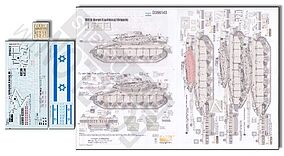 Echelon Merkava Siman 3D Tanks 188th Barak Lightning Brigade Plastic Model Tank Decal 1/35 #356143 Echelon Merkava Siman 3D Tanks 188th Barak Lightning Brigade Plastic Model Tank Decal 1/35 #356143