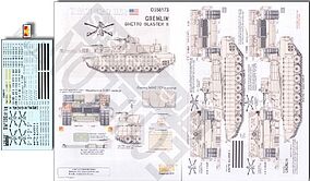 Echelon M1A2 Tusks Gremlin/Ghetto Blaster II in Iraq Plastic Model Tank Decal 1/35 #356173 Echelon M1A2 Tusks Gremlin/Ghetto Blaster II in Iraq Plastic Model Tank Decal 1/35 #356173