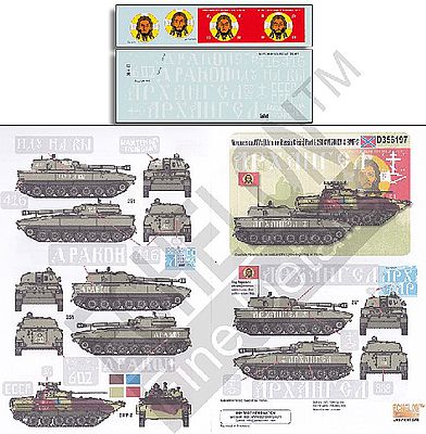 Echelon Novorossian AFVs Ukraine-Russia Crisis Pt.1 Plastic Model Military Decal 1/35 Scale #356197