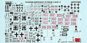 Echelon PzKpfw VI Ausf E Tiger I Plastic Model Tank Decal 1/72 Scale #721005 Echelon PzKpfw VI Ausf E Tiger I Plastic Model Tank Decal 1/72 Scale #721005