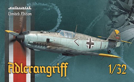 Eduard-Models 1/32 WWII Bf109E Adlerangriff German Fighter (Ltd Edition Plastic Kit)