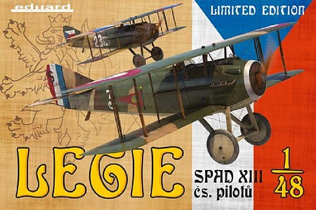 Eduard-Models Legie Spad XIII CS Pilotu Aircraft (Limited Edition) Plastic Model Airplane Kit 1/48 #11123