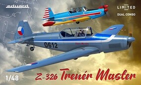 Eduard-Models Z326 Trener Master Two-Seater Aircraft Dual Combo Plastic Model Airplane Kit 1/48 #11167