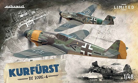 Eduard-Models Kurfurst WWII Bf109K4 German Fighter Plastic Model Airplane Kit 1/48 Scale #11177